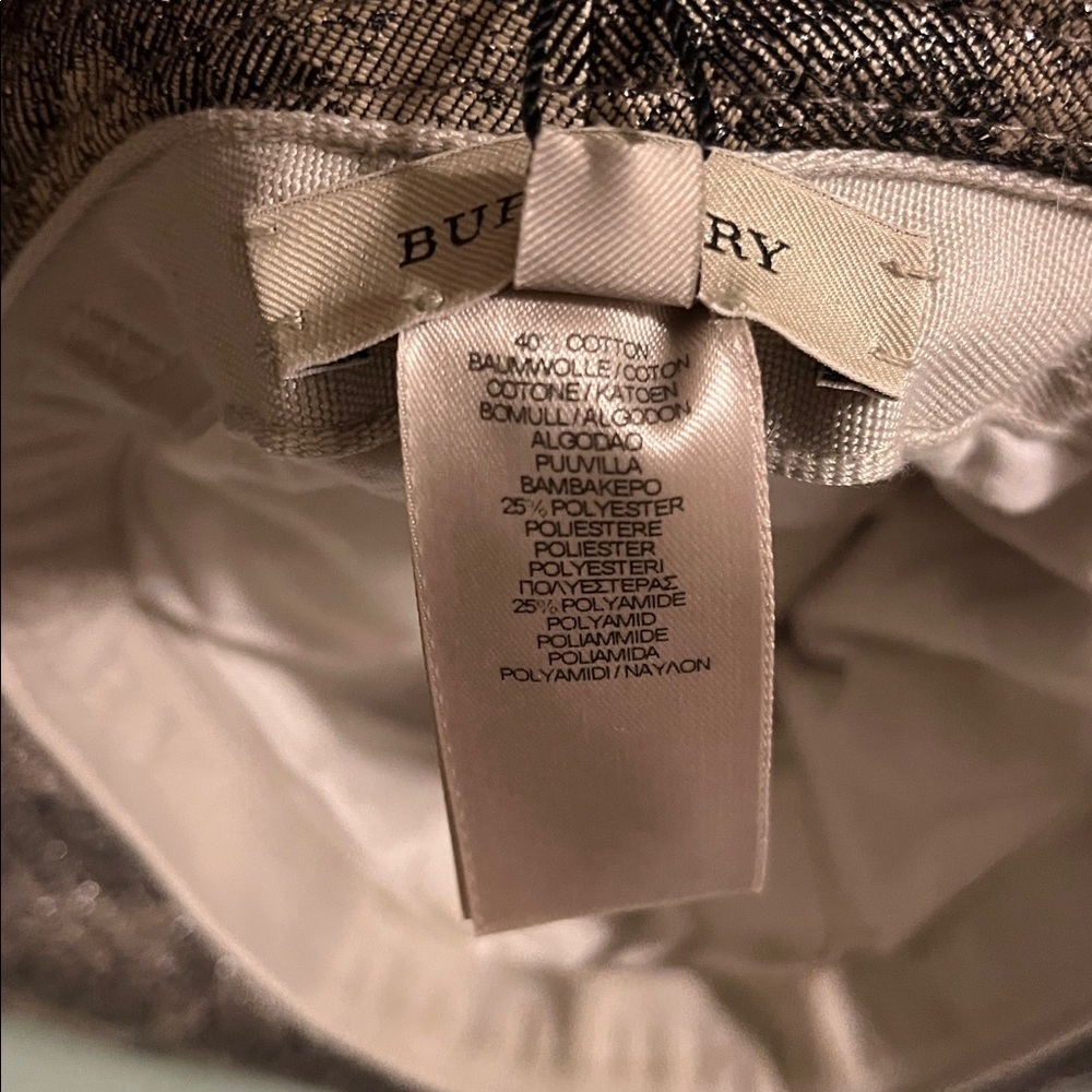 Burberry Metallic Check Hat - Picture 7 of 7